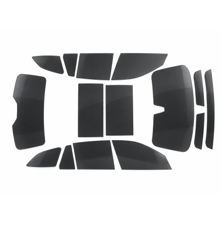 Pre-cut window tint film for the selected car windows.
